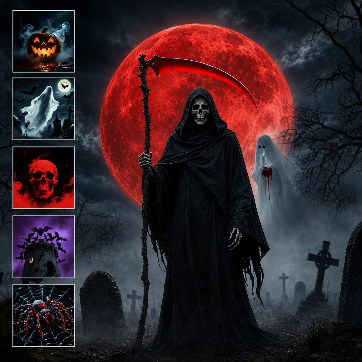 Bekapcsold és használd HD Halloween horror vetítő