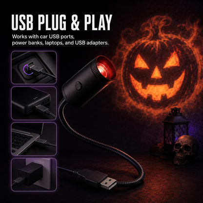 Bekapcsold és használd HD Halloween horror vetítő