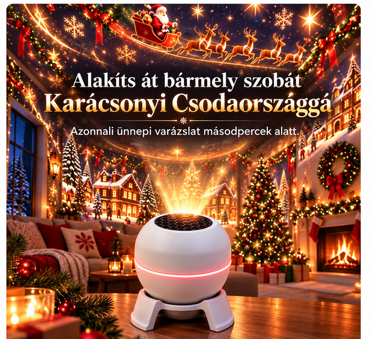 🔥UTOLSÓ NAP 49% KEDVEZMÉNY -🎈🎄 REBYIPO®Varázslatos Karácsonyi Vetítő Éjszakai Lámpa