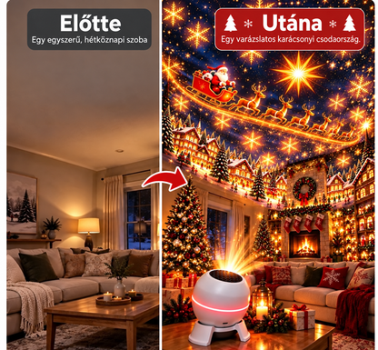 🔥UTOLSÓ NAP 49% KEDVEZMÉNY -🎈🎄 REBYIPO®Varázslatos Karácsonyi Vetítő Éjszakai Lámpa