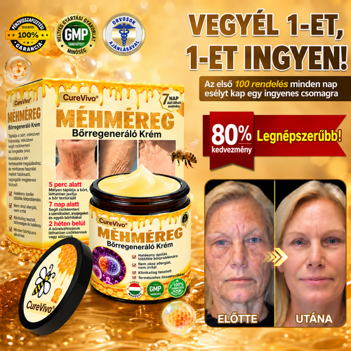 🔥Hivatalos Márkabolt 丨 CureVivo® Méhméreg Pro Komplex Krém — Bőrfeszesítés minden bőrtípusra