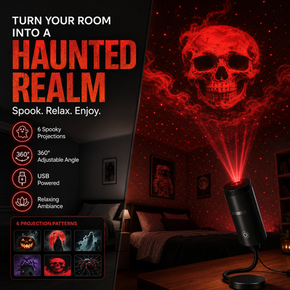 Bekapcsold és használd HD Halloween horror vetítő