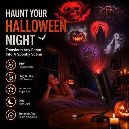 Bekapcsold és használd HD Halloween horror vetítő
